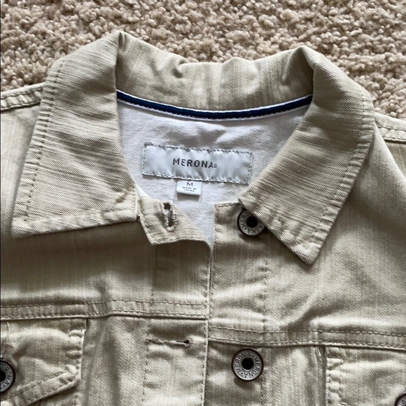 Merona Khaki Denim Jacket - Picture 2 of 5